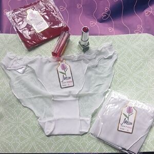 White Sheer Silk  Panties.